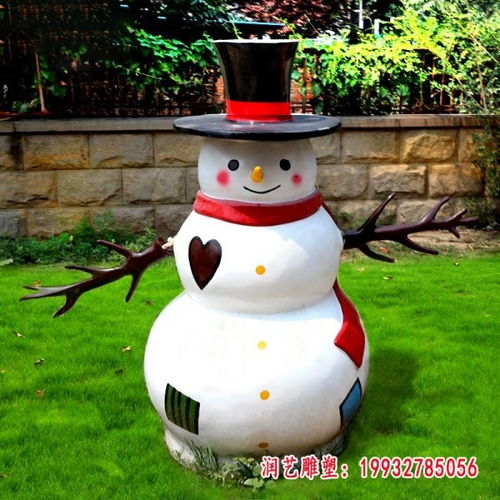 玻璃鋼雪人抽象人物雕塑 邢臺(tái)玻璃鋼雕塑雪人訂制